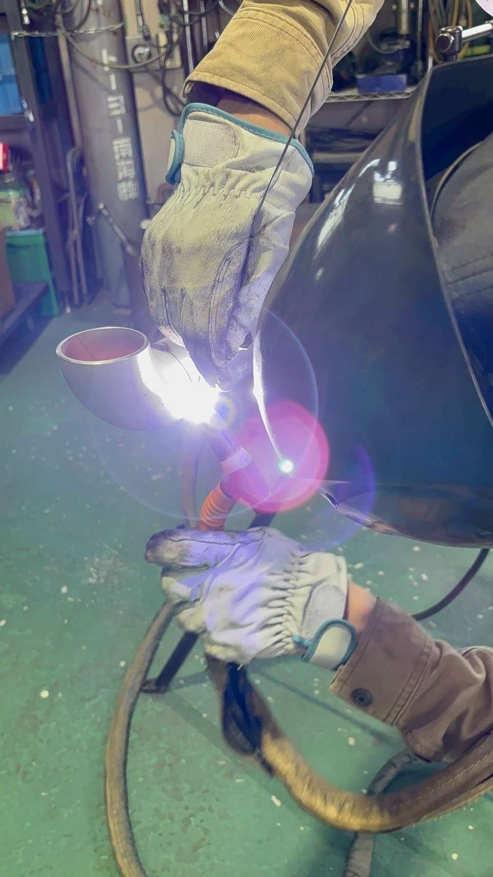 TIG溶接 作業風景